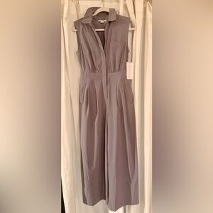 Athleta NWT Brooklyn Heights Wide Leg Jumpsuit – Gray (Petite 4)